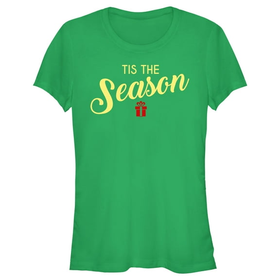 Junior's Lost Gods Tis the Season  Graphic Tee Kelly Green 2X Large