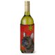 thumbnail image 1 of Bulldog Francés Rojo Y Verde Copos De Nieve Vacaciones Navidad Botella De Vino Aislador De Bebidas, 1 of 1