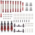 thumbnail image 1 of Bewildely Amortiguador RC portátil, modelo de equipo de vehículo de control remoto, piezas de repuesto de coche sobre orugas, Kit de actualización de Kits de construcción modelo Rojo Bewildely FN001318-01, 1 of 6