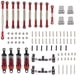 thumbnail image 1 of Vogacara Amortiguador de orugas RC, accesorios de bricolaje con asiento de extensión, piezas de repuesto portátiles, Kit de actualización de Metal de Kits de construcción modelo Rojo Vogacara FN001315-01, 1 of 6