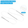 thumbnail image 2 of Uxcell Recurve Bow String Archery Bowstrings Replacement 14 Strands Longbow String for Universal Archery Equipment White AMO 68" Actual 64", 2 of 4