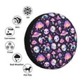 thumbnail image 4 of Sikiie Skull mushroom space PVC Leather Spare Tire Wheel Cover Spare Tire Cover, for Car Truck SUV Camper Trailer Universal Fit(14-17in)-15 inch, 4 of 6