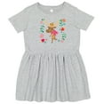 thumbnail image 3 of Inktastic Woodland Moose Spring Flowers Girls Toddler Dress, 3 of 5