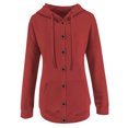 thumbnail image 6 of Womens Coats Outerwear Winter Women Zipper Winter Lengthened Plush Long Sleeve Outwear, 6 of 6