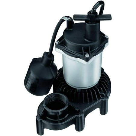 Flotec FPZS25T Submersible Sump Pump With Tethered Float Switch, 3200 gph, 1/4 hp, 115 VAC, 15