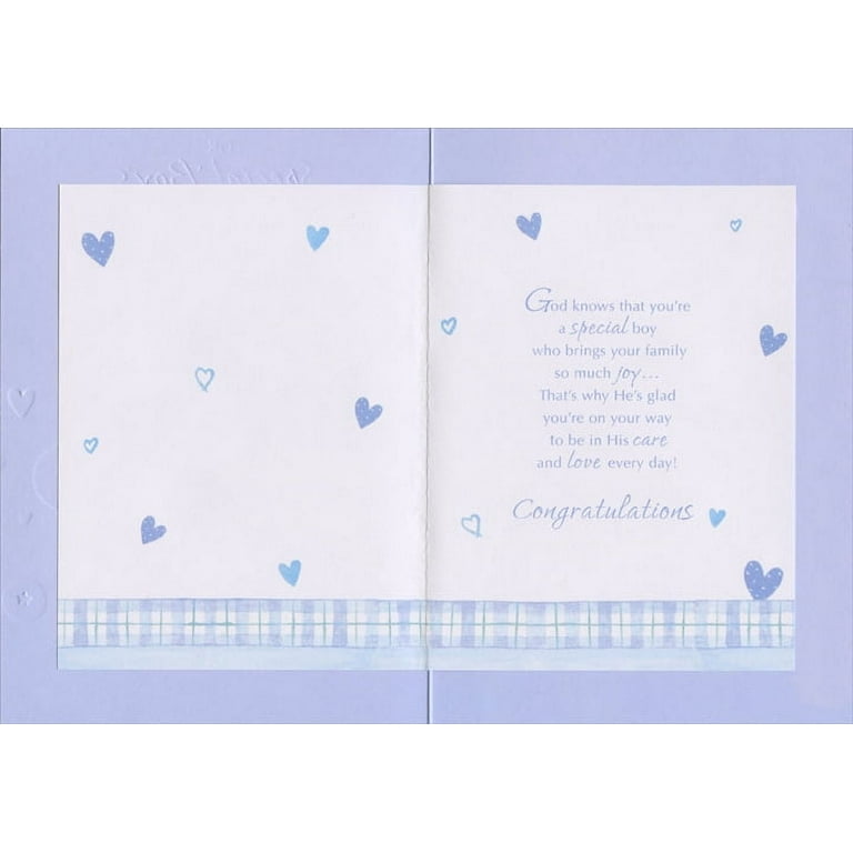 Rejoicing With You On Your Baptism (Blue) {Greeting Card} Rejoicing With You On Your Baptism (Blue) {Greeting Card}