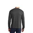 thumbnail image 3 of Hanes Essential Long Sleeve T-Shirt, Men's Crewneck Classic Fit Tee, Charcoal Heather, L, 3 of 6