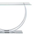 thumbnail image 4 of Benjara BM220321 Contemporain U Forme Verre Canapé Table&44; Argent, 4 of 5