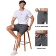 thumbnail image 3 of COOFANDY Mens Cotton Shorts Casual Classic Chino Stretch Drawstring Summer Shorts with Pockets, 3 of 6