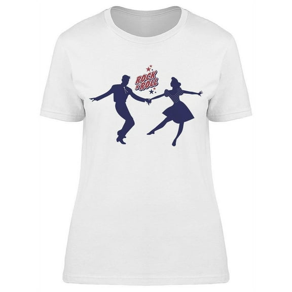 Rock And Roll Dancing Couple T-Shirt Women -Image by Shutterstock, Female Large