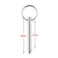 thumbnail image 6 of jiaping 2PcsStainless Steel Top Deck Hinge Quick Release Pin 5x76mm for boat, bimini top, 6 of 9