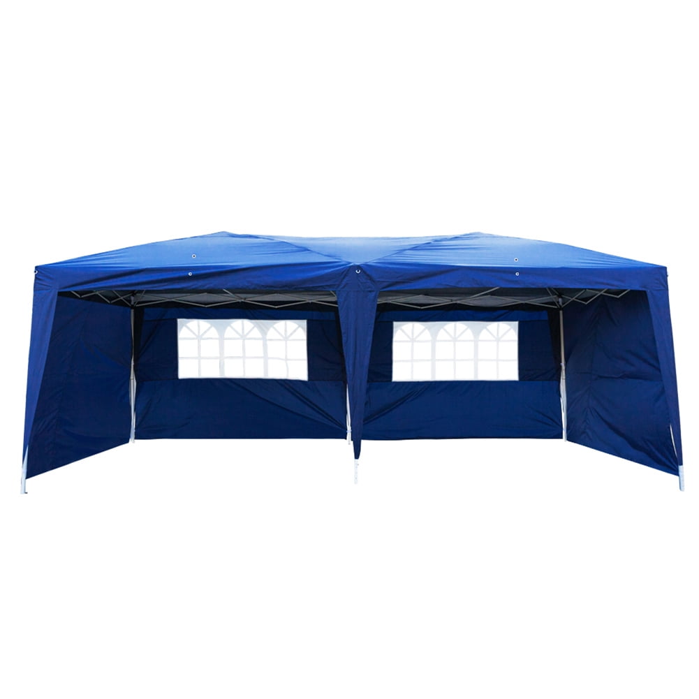 Aimee Lii 180"x236" Canopy Tent Awnings for Decks, Backyard Canopy Gazebo, Outdoor Patio Awnings for Party BBQ Events, Waterproof, Easy Set Up, Blue