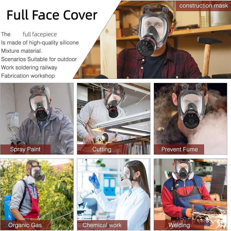 XINBTK 40MM Filter for Full Face Cover, Chemical Dust Spray