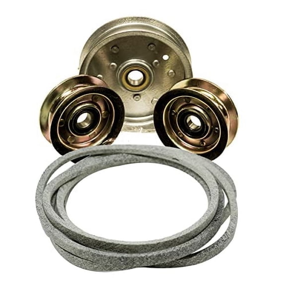 Deck Belt Pulley Kit Compatible with John Deere 48 Inch GX21833 GY20629 145 155c D140 D150 D155 D160 X140 X165$$Tools
