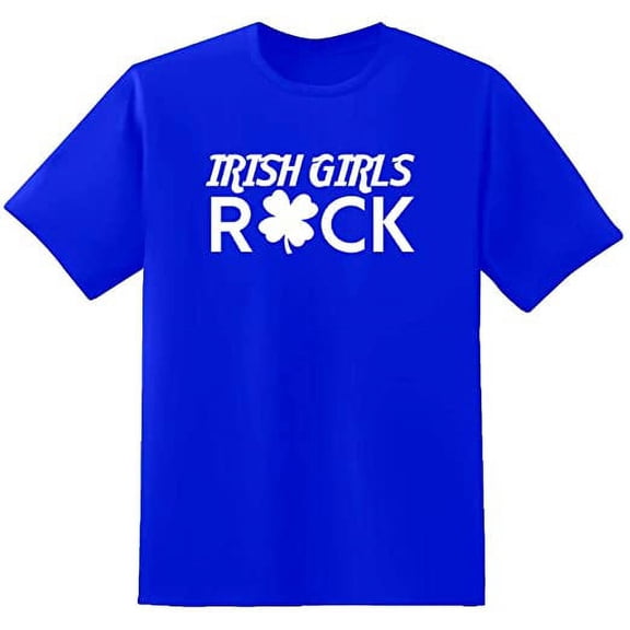 RedBarn Irish Girls Rock Novelty Sarcastic Funny Mens Graphic T Shirts