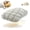 Gray, variant on Cooling Marshmallow-Soft Pillow, Waffle Grid Bed Cushion, Breathable Cotton-Blend Fabric, Ergonomic Support for Side and Back Sleepers