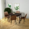 thumbnail image 4 of Gymax 5 Piece Dining Set Table and 4 Padded Seat Chairs Home Kitchen Furniture Modern, 4 of 9
