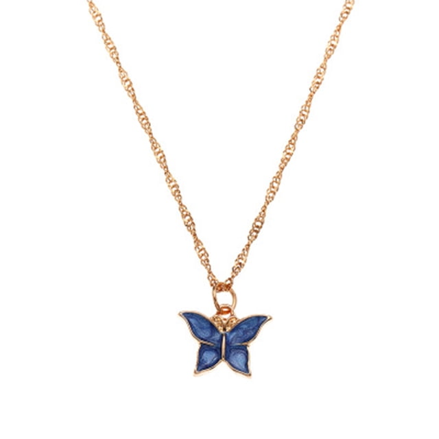Jusqu'à 65 % de Réduction sur les Colliers SMihono pour Femmes, Bijoux de Mode, Pendentif Papillon, Pendentif, Collier Creux Élégant Rétro