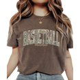 thumbnail image 5 of Basketball Mama Shirt - Trendy Camo Sports Parent Graphic Tee - Camouflage T-Shirt for Mom Espresso Shirt Adult 2XL, 5 of 7