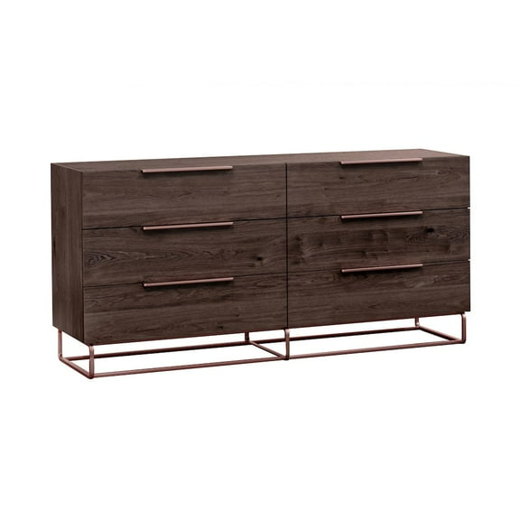 Nova Domus Benzon Italian Modern Dark Rovere Dresser