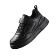 thumbnail image 3 of YOUYEDIAN Toddler Shoes Lightweight Comfortable Leather Walking Shoes Outdoor Non-Slip Athletic Sneakers(Black,3 Big Kid), 3 of 5