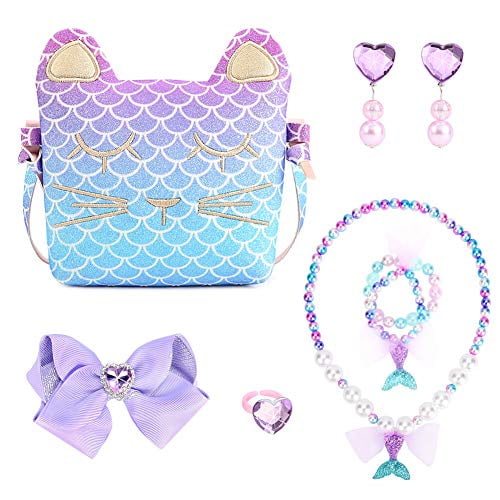 Mibasies Rainbow girl handbags for kids Cute Princess Bag Toddler purse 