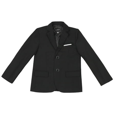 Siilsaa Kids Winter Outwear Toddler Baby Boys Spring Autumn Print Cotton Long Sleeve Coat Suit Clothes Black 13-14 Years