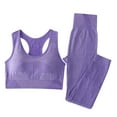 thumbnail image 2 of Ailaofu 2 Piece Workout Sets For Women Seamless High Waisted Matching Exercise Leggings and Sports Bra Active Set, 2 of 7
