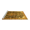 thumbnail image 2 of Ahgly Company Machine Washable Indoor Rectangle Medallion Yellow Traditional Area Rugs, 5' x 8', 2 of 4