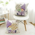 thumbnail image 5 of 1PC Outdoor Throw Pillow Covers 18x18inch, Spring Summer Decorative Cushion Cases, Home Decor Decorations for Patio Couch Chair Sofa, Daisy Floral Gnomes, 5 of 6