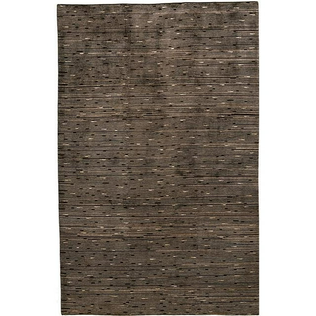 Due Process Stable Trading Nouveau Shimmer Chocolate Area Rug, 3 x 5 ft.