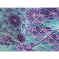 thumbnail image 4 of Ambesonne Purple Mandala Quilted Bedspread Set 3 Pcs, Mosaic Fractal, King Size, Sky Blue Mauve, 4 of 5