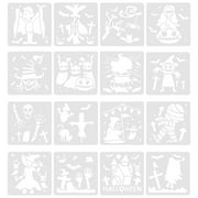32 Pcs Halloween Drawing Template Oil Paint Stencils for Crafts Halloween Paint Stencils Paint Stencils Drawing Tool