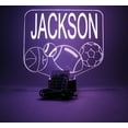 thumbnail image 6 of Sports Array Soccer Ball Baseball Football Basketball with Custom Name Night Light Up Lamp LED Free Engraved Custom Name Personalized Athletic Table Lamp with Remote, 16 Colors, It's Wow, Great Gift, 6 of 10