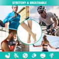 thumbnail image 4 of 2 Pairs Open Toe Copper Compression Socks for Women & Men Circulation 15-20 mmHg - Better Blood Flow, Swelling , Best Support for Medical, Running, Nursing, 4 of 6