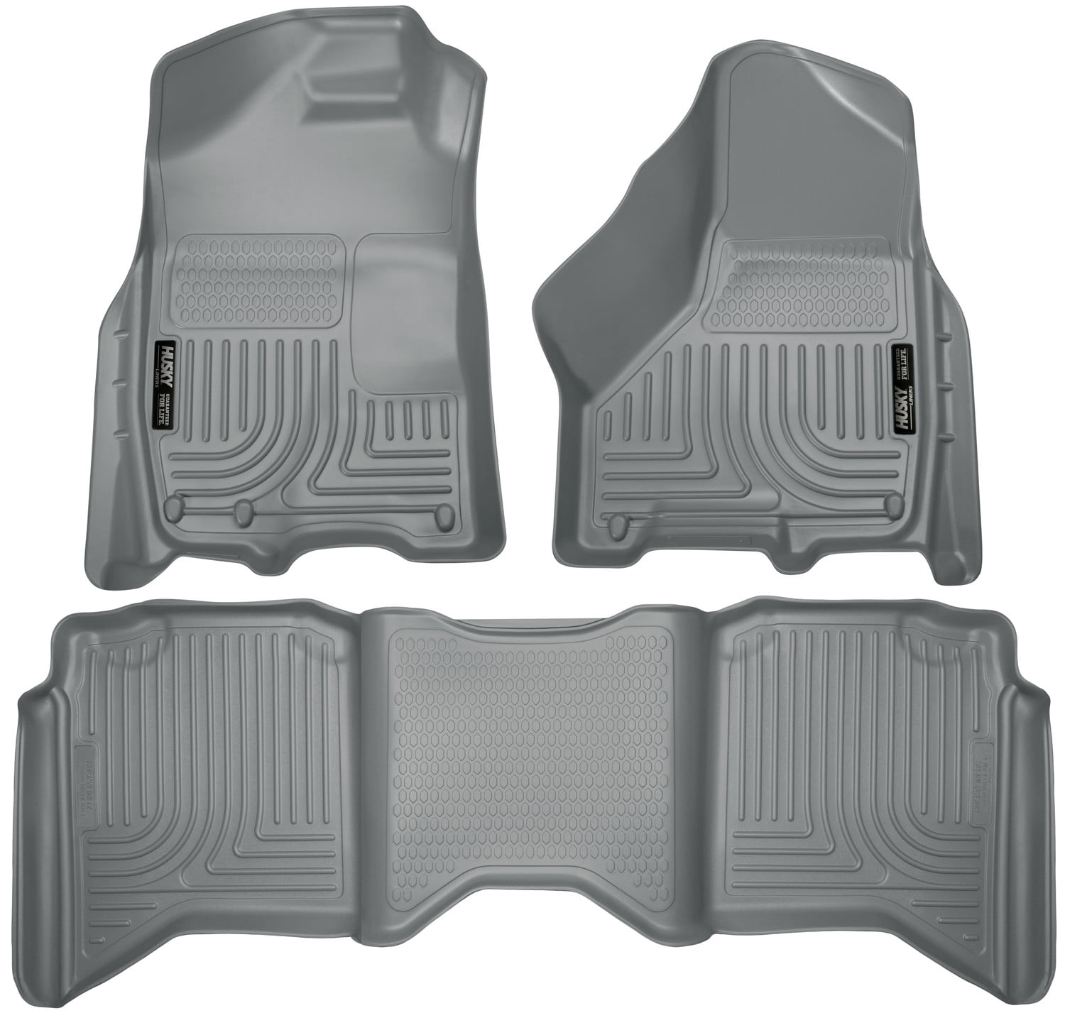 Husky Liners 14201 Second Black 2nd Seat Floor Liner Fits 2019 Silverado//Sierra 1500 Crew Cab