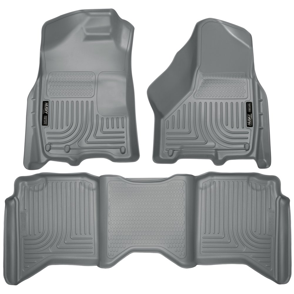 Husky Liners Front & 2nd Seat Floor Liners Fits 0918 Ram 1500 Crew Cab