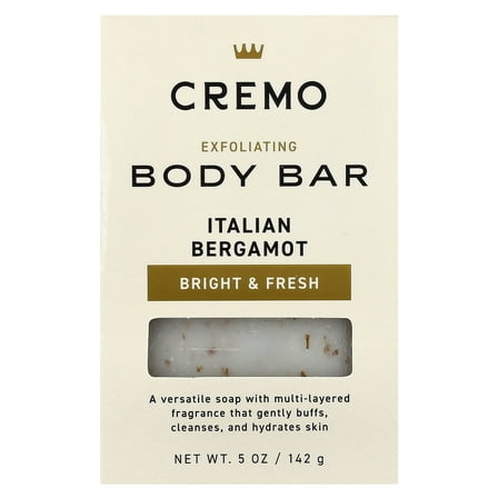 Cremo Exfoliating Body Bar, Italian Bergamot , 5 oz (142 g)