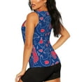 thumbnail image 3 of Lsque Chicken and Rooster Printed Workout Tank Tops for Women, Athletic Sports Tank Tops, Compression Sleeveless Dry Fit Shirts,Sleeveless Yoga Shirt-Medium, 3 of 9