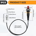 thumbnail image 2 of Push Button Piezo Igniter Kit with 20-Inch Wire, Universal Gas Ignition Replacement for Grill, Fire Pit, Oven, Heater, Black, 2 of 7