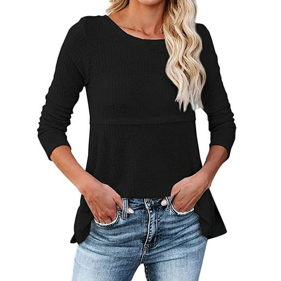 Durtebeua Cute Sweaters For Women Long Sleeve Cable Knit Jumper Pullover