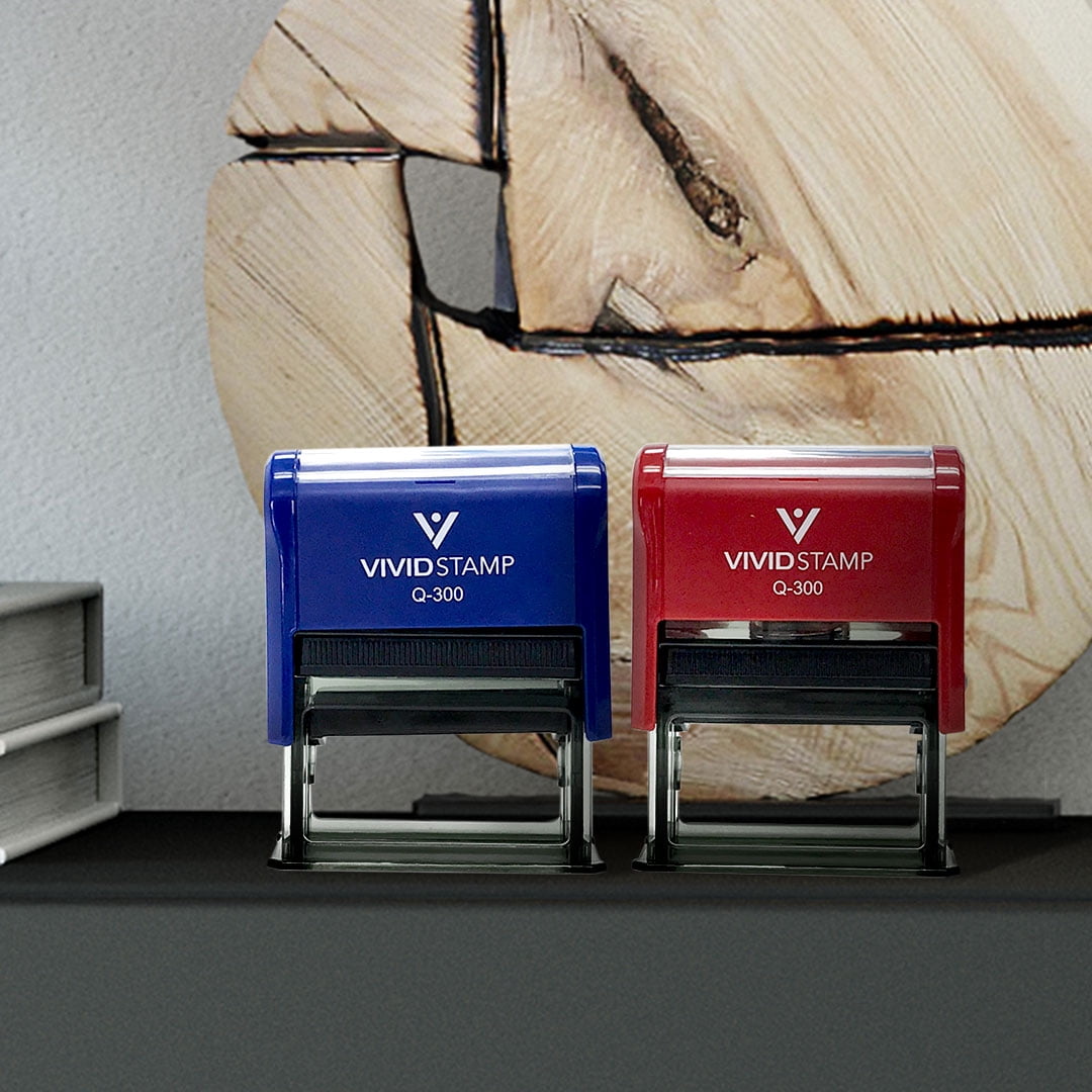 (3 pack) All Quality Adults Only 18+ Self-Inking Rubber Stamp | Professional Business Branding (Red Ink) - Q-400