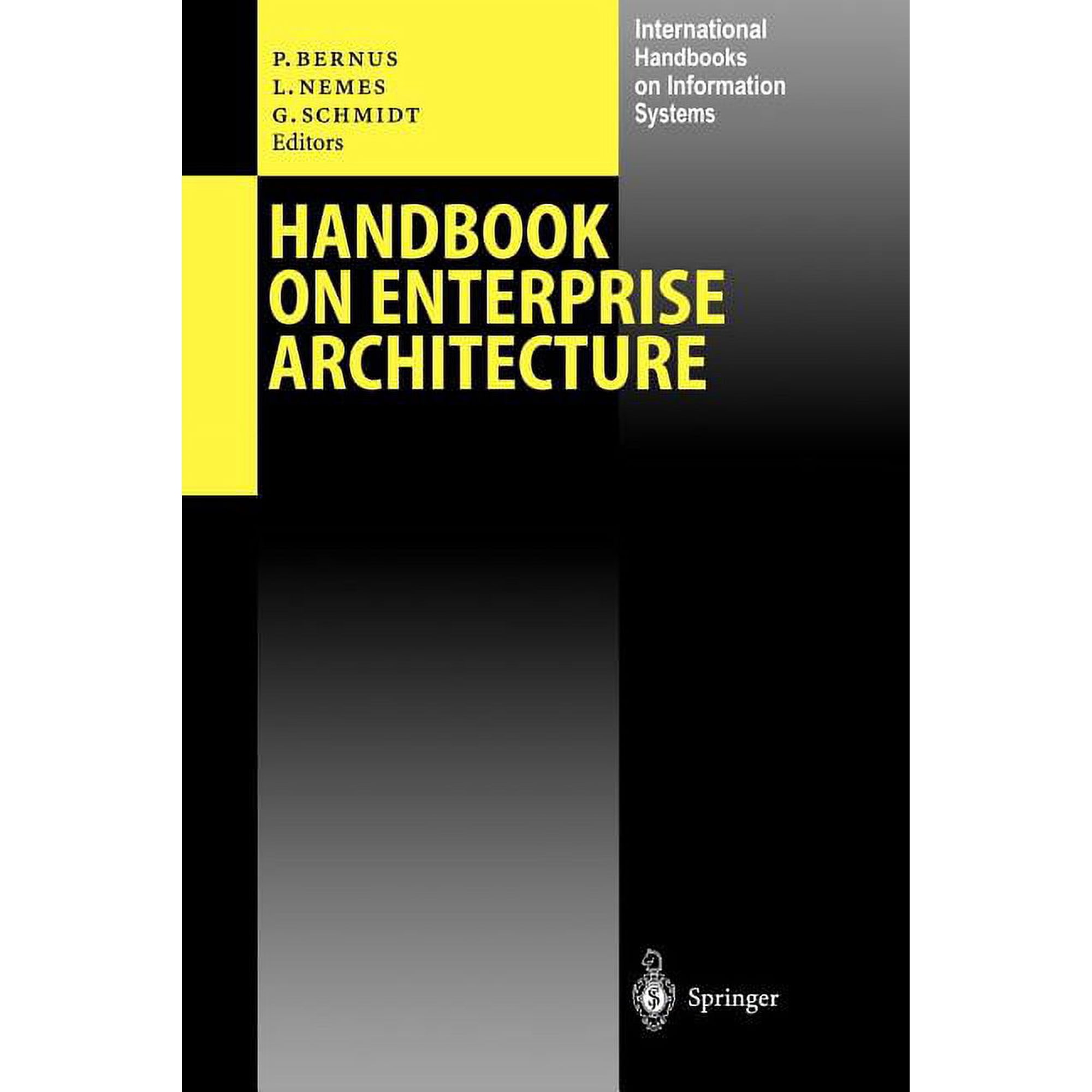 International Handbooks on Information S Handbook on Enterprise Architecture (Paperback)