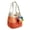 Orange, variant on Handmade Crochet Flower Tote Boho Striped Handbag Beach Bag Crossbody Shoulder Bag Crocheted Floral Purse for Women Vacation Street