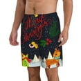 thumbnail image 2 of Naloa Merry Christmas Elk Men's Beach Shorts, Surfing shorts, Swim trunks, Quick Dry Swim Trunks for Surfing Beach Fun - Large, 2 of 9