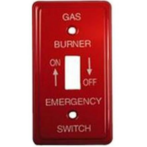 Morris Products 83495 Plaques Interrupteurs Métalliques d'Urgence Utilitaires à Gaz