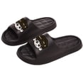 thumbnail image 6 of Unisex Cartoon EVA Platform Slide Sandals Mens Womens Comfortable Lightweight Black Beach Pool Outdoor Slippers,Size 7.5-9, 6 of 7