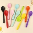 thumbnail image 3 of Firefly Hope 2Pcs 8 Inch Mini Silicone Cooking Spoons, Heat Resistant Small Mixing Spoons for Kitchen Baking, Stirring & Food Preparation ToolsBlue A, 3 of 4