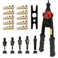 thumbnail image 1 of Yeacher 12in Labor-saving Hand Riveter BT-606 Double Insert Manual Rivet Machine Riveting Tools with Nuts, 1 of 6