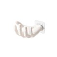 thumbnail image 2 of Hand Shaped Wall Shelf, 5.5 in x 3.9 in x 3.1 in, Plastic, for Household Repair and Organization, White, 2 of 5